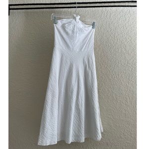 J.Crew White cotton halter dress- Size 0